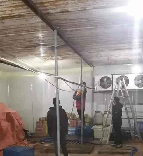 冷库喷涂聚氨酯机子是什么样的(图3) 冷库喷涂聚氨酯施工案例