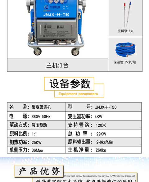 JNJX-H-T50聚脲喷涂设备 图3